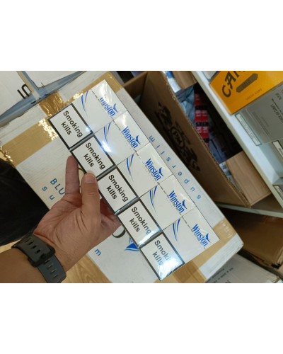 Winston Blue Superslims (Duty Free) Целофан